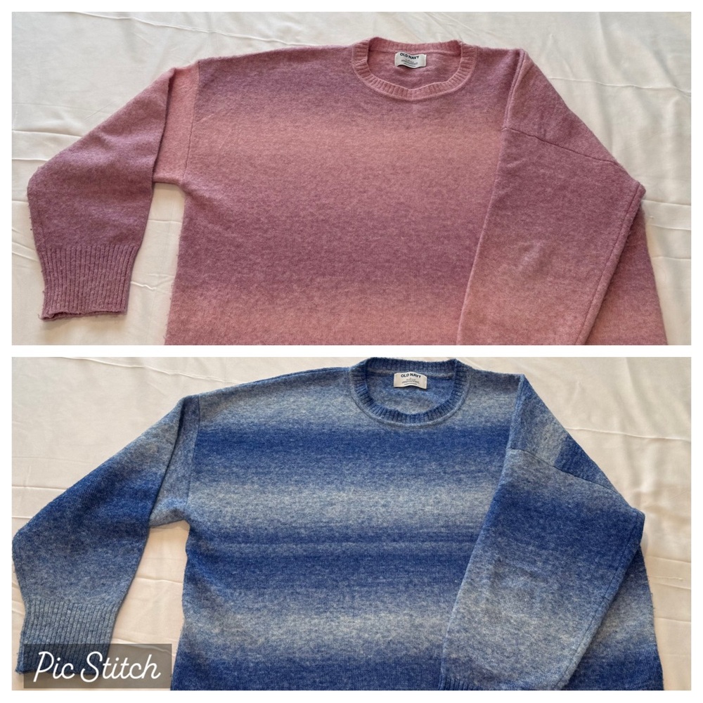 Two Old Navy Size Large Sweaters